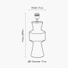 Koa Natural Mango Wood Contemporary Table Lamp Base