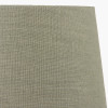 Gaiana Concrete Brown Stoneware Table Lamp Base with Milos 35cm Pistachio Green Linen Tapered Lampshade