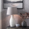 Eirene White Textured Stoneware Table Lamp Base