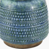 Theano Dot Design Blue Glaze Table Lamp Base