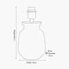 Theano Dot Design Blue Glaze Table Lamp Base