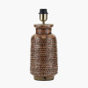 Theano Dot Design Brown Glaze Tall Table Lamp Base