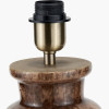 Theano Dot Design Brown Glaze Tall Table Lamp Base