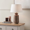 Theano Dot Design Brown Glaze Tall Table Lamp Base