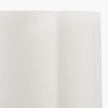 Etna Black and White Glass Table Lamp Base with Bloom 40cm White Handloom Scalloped Cylinder Lampshade
