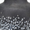 Etna Black and White Glass Table Lamp Base