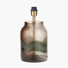 Valtellina Brown and Green Glass Table Lamp Base