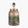 Valtellina Brown and Green Glass Table Lamp Base