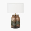 Valtellina Brown and Green Glass Table Lamp Base