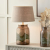 Valtellina Brown and Green Glass Table Lamp Base