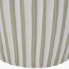 Cannes Sage and White Stripe Ceramic Table Lamp