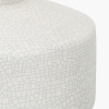 Elure White Crackle Effect Table Lamp