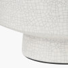 Elure White Crackle Effect Table Lamp