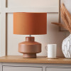 Elure Cinnamon Crackle Effect Table Lamp