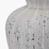 Kalli White and Grey Flecked Ceramic Table Lamp