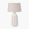 Nya Warm White Scratch Effect Ceramic Table Lamp