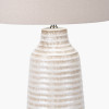 Nya Warm White Scratch Effect Ceramic Table Lamp