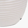 Linnea White Grooved Ceramic Table Lamp