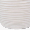 Linnea White Grooved Ceramic Table Lamp