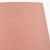 Inaya Natural Tapered Large Wood Table Lamp Base with Milos 40cm Apricot Linen Tapered Lampshade
