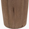 Inaya Natural Tapered Large Wood Table Lamp Base with Milos 40cm Pistachio Green Linen Tapered Lampshade