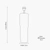 Inaya Natural Tapered Large Wood Table Lamp Base