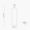 Inaya Natural Tapered Wood Table Lamp Base