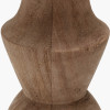 Ayra Natural Modernist Large Turned Wood Table Lamp Base