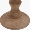 Ayra Natural Modernist Large Turned Wood Table Lamp Base