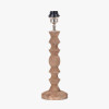 Ayra Natural Modernist Turned Wood Table Lamp Base