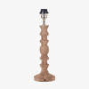 Ayra Natural Modernist Turned Wood Table Lamp Base