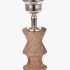 Ayra Natural Modernist Turned Wood Table Lamp Base