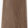 Esha Natural Conical Wood Table Lamp Base with Rouen 35cm White Boucle Cylinder Lampshade