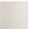 Esha Natural Conical Wood Table Lamp Base with Rouen 35cm White Boucle Cylinder Lampshade