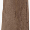 Esha Natural Conical Wood Table Lamp Base with Martigues 35cm White Boucle Tapered Lampshade
