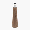Esha Natural Conical Wood Table Lamp Base