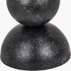 Vala Graphite Metal Textured Effect Ball Table Lamp