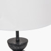 Vala Graphite Metal Textured Effect Ball Table Lamp