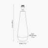 Arbor Verdi Gris Metal Conical Table Lamp Base