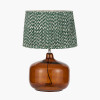 Corby Amber Glass Table Lamp Base