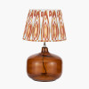 Corby Amber Glass Table Lamp Base