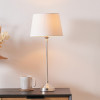 Auden Silver Metal Stick Table Lamp Base