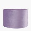Matisse Multi Colour Ceramic Urn Table Lamp Base with Rene 35cm Lilac Velvet Cylinder Lampshade