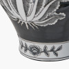 Asteria Black and White Feather Ceramic Urn Table Lamp Base