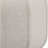 Oscar Black Metal and Natural Linen Structured Table Lamp