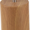 Bonham Natural Wood Veneer and Silver Metal Table Lamp