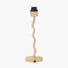 Palau Rattan Wave Table Lamp Base