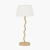 Palau Rattan Wave Table Lamp Base