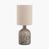 Palmino Brown Organic Glass Bottle Table Lamp