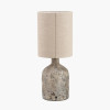Palmino Brown Organic Glass Bottle Table Lamp
